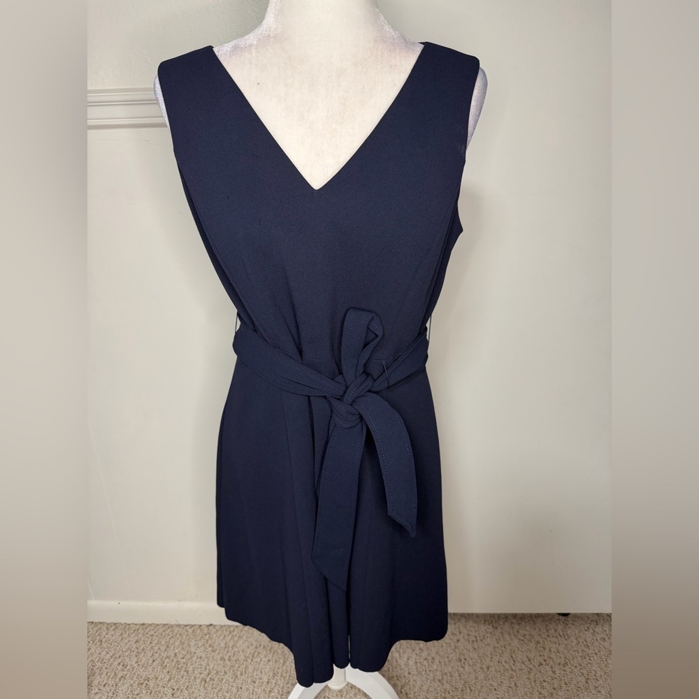 Calvin Klein Navy V-Neck Dress size 12 New with tag